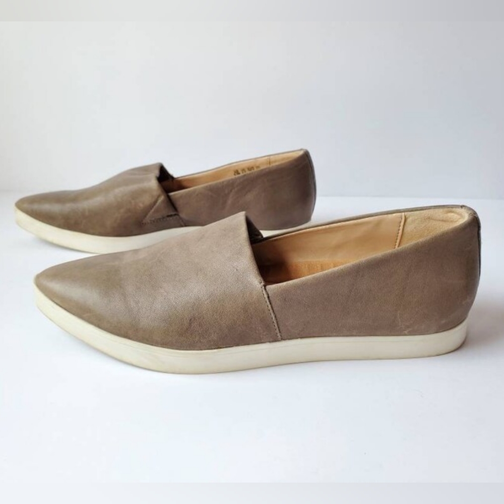 Vintage Casual Leather Dress Slip on Loafers Flat Sneaker Shoes Dr Scholl's 6 1/